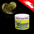 Glominex Glitter Glow Paint 2 Oz. Yellow Jars